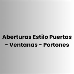 Aberturas Estilo Puertas - Ventanas - Portones