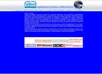 Sitio web de dBm - Ingeniería Acústica y Electrónica