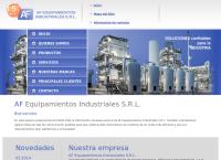 Sitio web de AF Equipamientos Industriales S.R.L