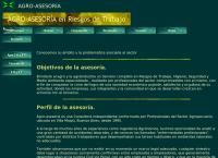 Sitio web de AGRO asesoria en riesgos de trabajo