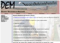 Sitio web de Rosario Medición de puesta a tierra -DEM