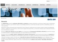 Sitio web de Arbolsistemas