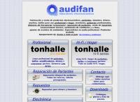 Sitio web de Audifan Laboratorio Electroacústico fabricación, venta y reparación de parlantes.