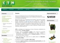 Sitio web de CTM Electrónica diseño y desarrollo de sistemas electrónicos
