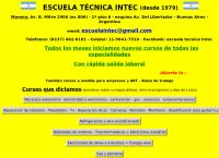Sitio web de Escuela Tecnica Intec