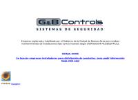 Sitio web de G&B Controls SRL