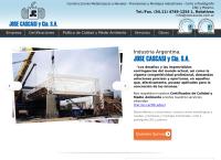 Sitio web de José Cascasi y Cia.S.A estructuras metálicas