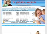 Sitio web de Mayorista de Pañales - La Pañalera Mendoza