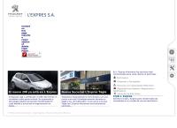 Sitio web de Peugeot L'Expres - Pellegrini