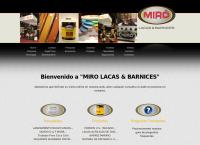Sitio web de Miro Productos SRL Lacas y Poliuretanos