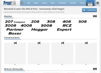 Sitio web de Prost S.A. Autos