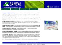 Sitio web de Saneal Desinfecciones