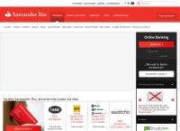 Sitio web de Banco Santander Rio