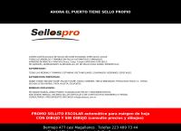 Sitio web de Sellospro sellos de goma