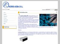 Sitio web de Aceros Aceba S.r.l