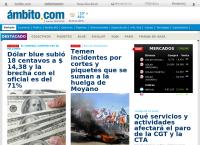 Sitio web de Ambito Financiero - Edit. am Fin S.a
