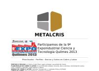 Sitio web de Metalcris S.a