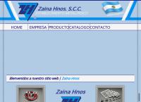 Sitio web de Zaina Hnos. S.C.C