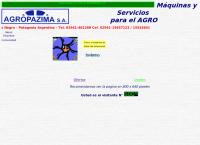 Sitio web de AGROPAZIMA S.A. venta de máquinas viales, agricolas y de jardín