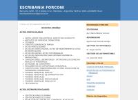 Sitio web de Escribania Forconi