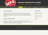 Sitio web de Alarmas Mpa - Monitoreo 24 Hs