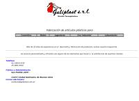 Sitio web de Galiplast S.r.l