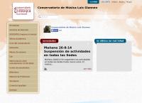 Sitio web de Conservatorio Provincial - Luis Gianneo