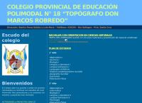 Sitio web de COLEGIO PROV.DE EDUCACION POLIMODAL No  18 - TOPOGRAFO DON MAR