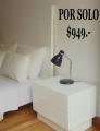 Resapaldo de cama laqueado y mesa de luz