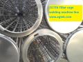 máquina de hacer canastos para filtros de mangas