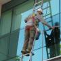 limpieza de vidrios exteriores de oficinas