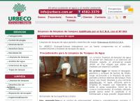 Sitio web de Limpieza de Tanques - Urbeco