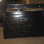 porton levadizo manual, con puerta de escape