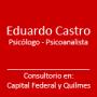 Eduardo Castro Psicólogo Clínico y Psicoanalista.