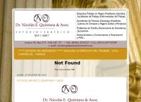 Sitio web de Estudio Juridico Dr. Nicolás e. Quintana & Asoc.