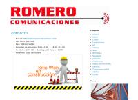 Sitio web de ROMERO COMUNICACIONES radiocomunicaciones