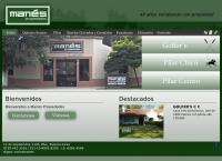 Sitio web de Manes Propiedades tasaciones de inmuebles