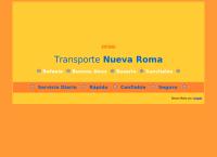 Sitio web de Transporte Nueva Roma SRL Buenos Aires-Rosario