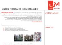 Sitio web de Unión Montajes Industriales