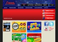 Sitio web de Sacoa Entertainment cumpleaños infantiles