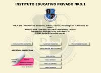 Sitio web de Instituto Educativo Privado Nro. 1-educación superior