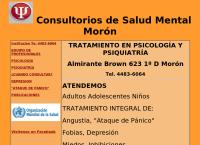 Consultorio de Salud Mental Moron atención psicológica y psiquiátrica
