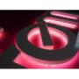 Corte acero inoxidable y polifan y colocacion leds