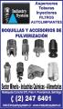 Picos, Aspersores, Toberas