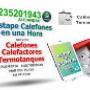 service calefones calefactores termotanques mar del plata
