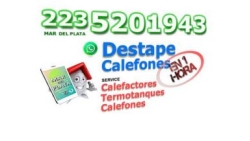 Service Calefactores Calefones  Termotanques en  Mar Del Plata