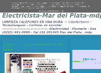 Sitio web de Service Calefactores Calefones  Termotanques en  Mar Del Plata