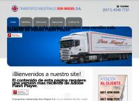 Sitio web de Transportes Industriales Don Miguel