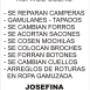 Taller de costura JOSEFINA