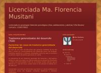 Sitio web de Licenciada Ma. Florencia Musitani/ Psicologa